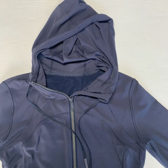 Lululemon Hooded Define Jacket Nulu Size 8 Night Sea Color - Picture 2 of 11